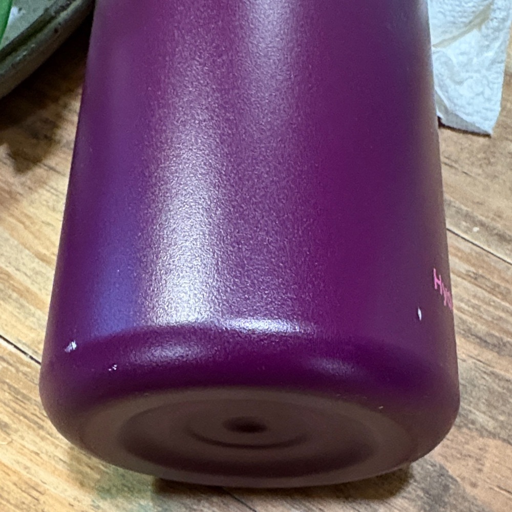 Hydro Flask Plum Bottle with Pink Lid and Handle - Picture 9 of 9